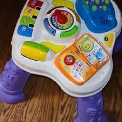 Interactive sports center for kids with lights and sounds. Laugh and learn.