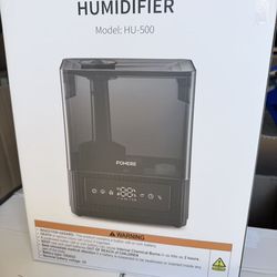 FOHERE Smart Humidifiers for Bedroom, 6L Warm and Cool Mist Quiet Humidifier with 60H Runtime, Humidity Control, Oil Diffuser, Sleep Mode, 12H Timer,