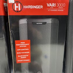 Brand New Sealed Harbinger Vari Live 3000 Series 12” Powered Speaker’s