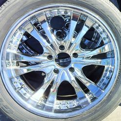 Panther 4 10 Scizzr Chrome Rims And Goodyear Eagle Gt 2 Tires E