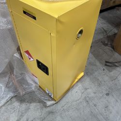 Flammable Cabinet 18" × 18" × 35", Galvanized Steel Safety Cabinet, Adjustable Shelf Flammable Storage Cabinet, for Commercial Industrial and Home Use