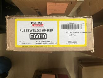 Lincoln Fleetweld 5P E6010 1/8 Welding Rods 20LB