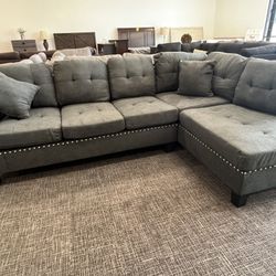Gray Sofa Sectional Set- EZ $10 Down Payment Options Available 