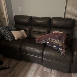 2022 Electric Leather Couches. 