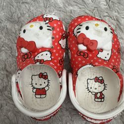 Hello Kitty Crocs Toddler Size 4
