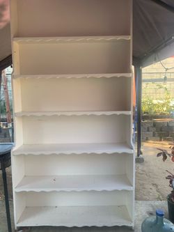 Wood shelves