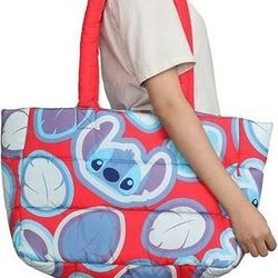 Lilo and Stitch Oversized Puffer Tote Bag