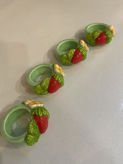 Mid-Century Ceramic Napkin Holders (4)