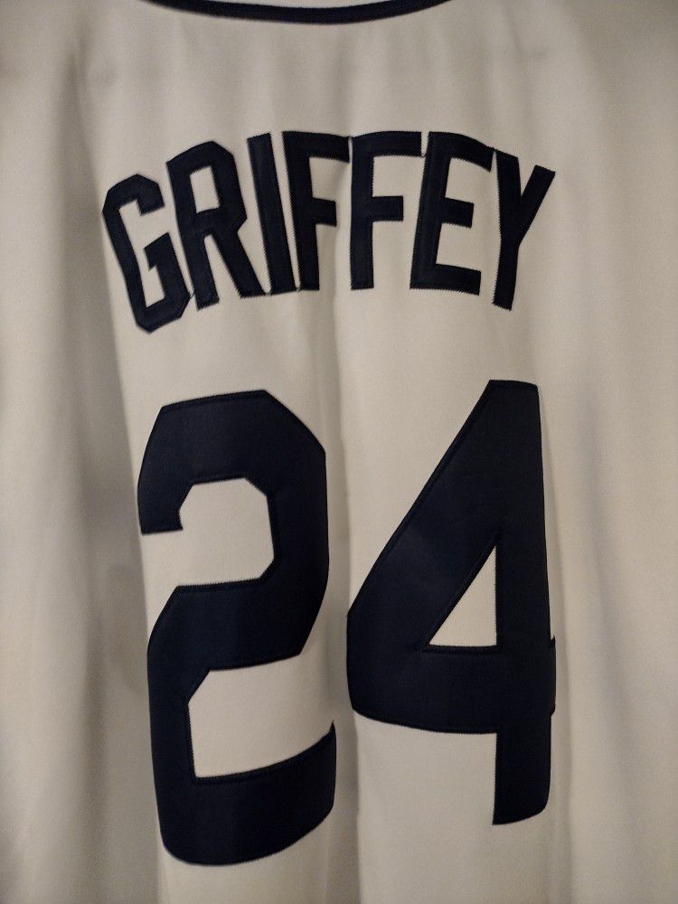 Ken Griffey Jr 1989 Rookie Year Authentic Stitched Jersey Men's XL
