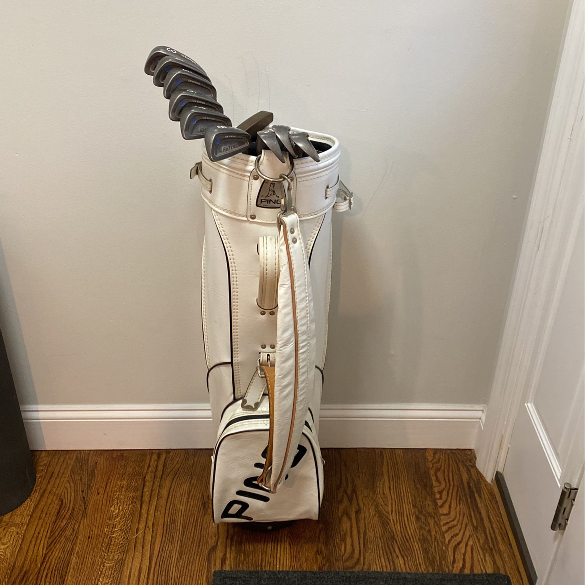 Daiwa Irons, Ping Putter, and a Ping Golf Bag