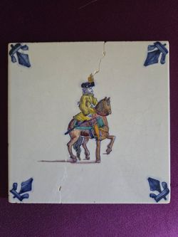 Antique Dutch decorative tile