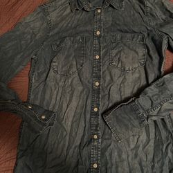 Women’s Jean Jacket Flannel Top
