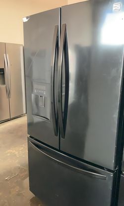 Kenmore 3-Door Black Refrigerator
