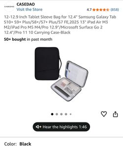 Brand New Tablet Carrying Case (12-12.9in)