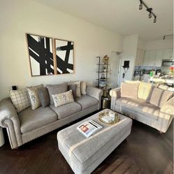 Luxury Comfy Couch Living Room Set 