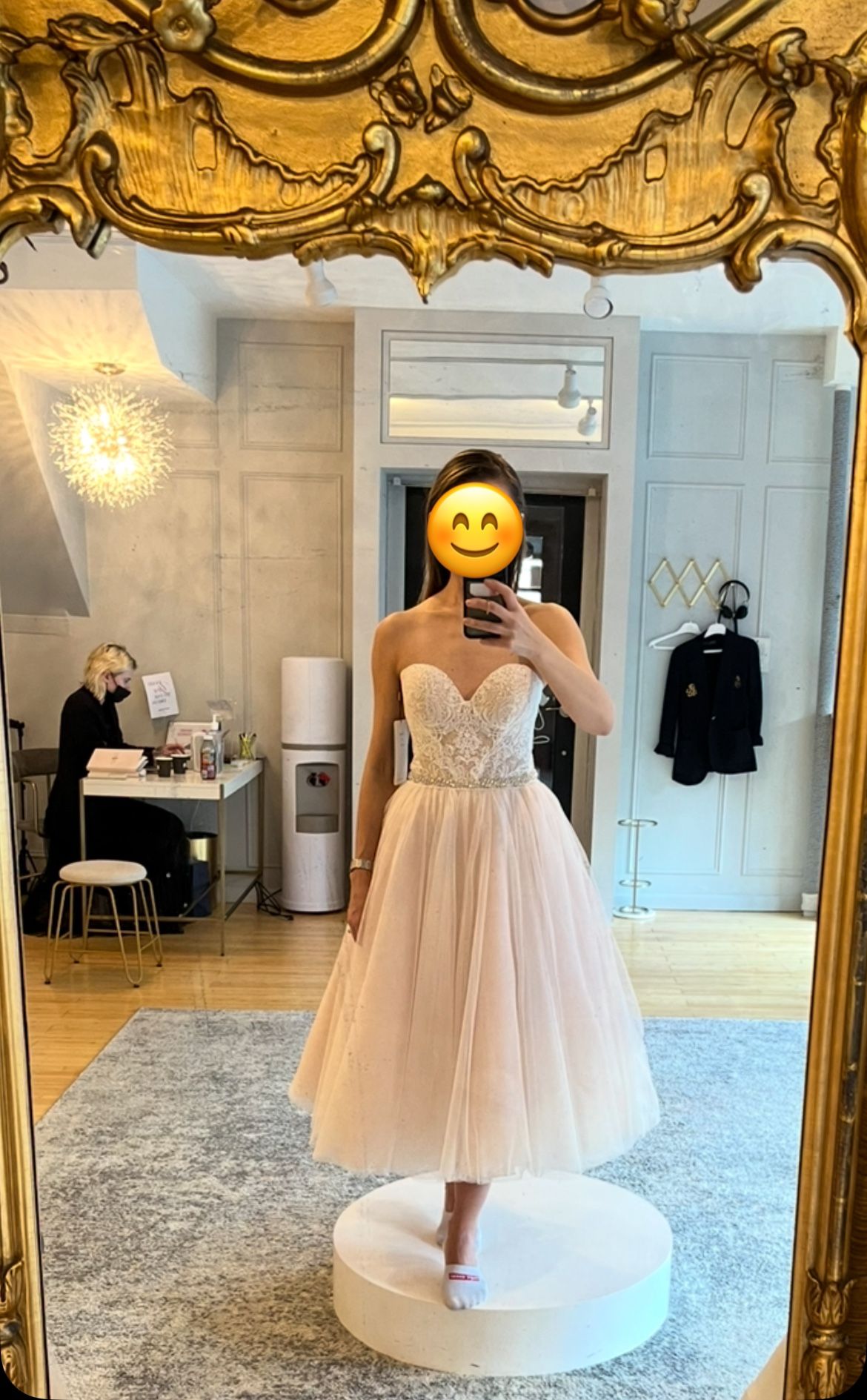 Armonia Wedding & Cocktail Dress, Street Size 2 - 4, Tea Length, Corset, Kleinfeld’s