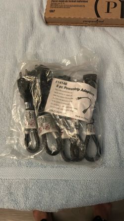 5 Pc Power strip Adaptors