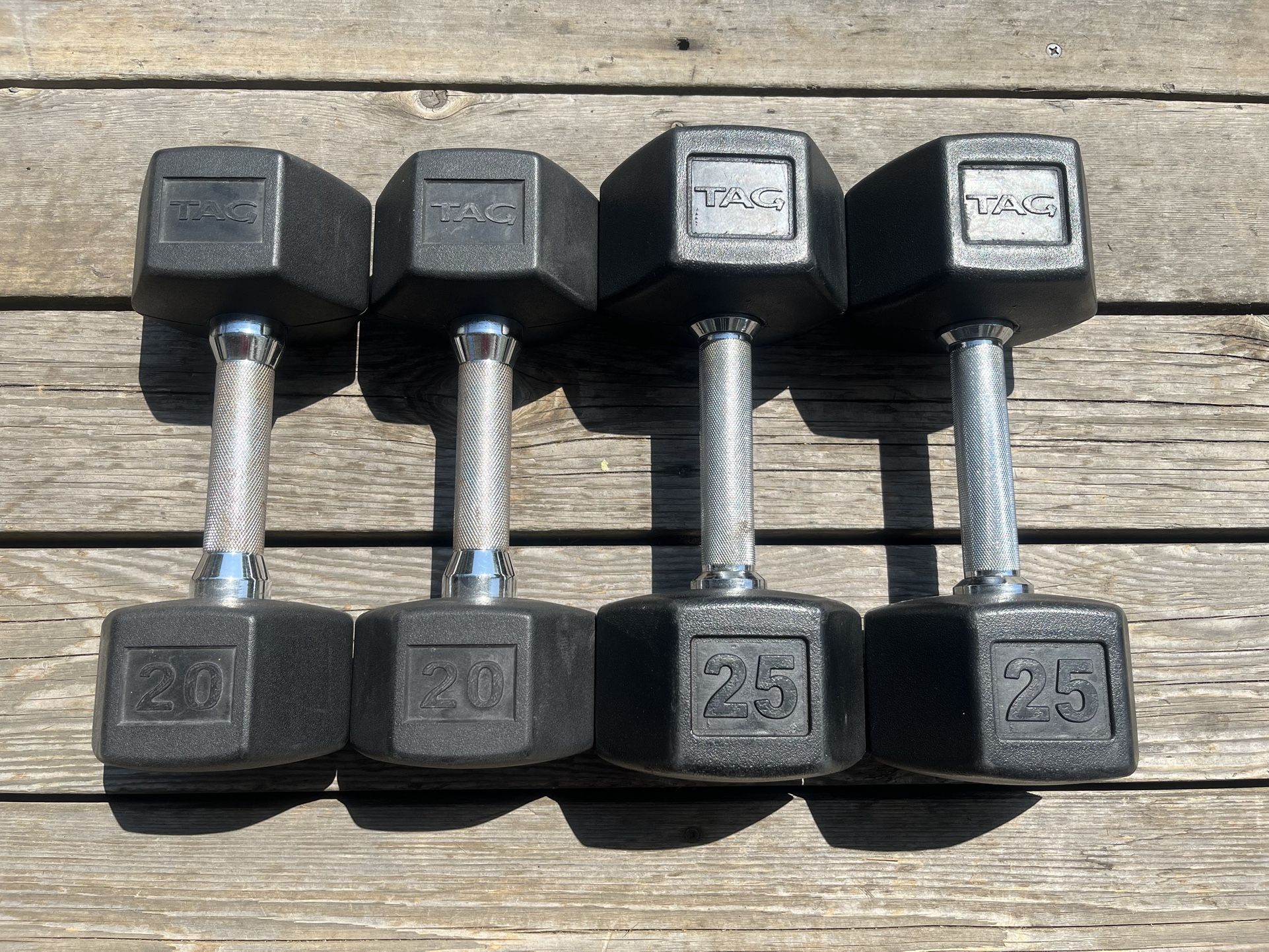 Rubber Coated Dumbbells