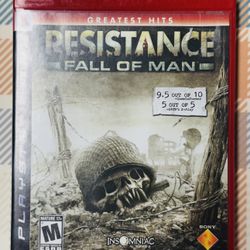 Resistance: Fall of Man (Sony PlayStation 3, 2006) PS3 Complete Tested/Works