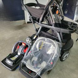 GRACO Ready2Grow LX stroller & Snug ride Car seat with base