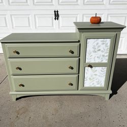 Beautiful Green Changing Table/Nursery Dresser