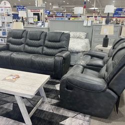 Sofa Loveseat Set Recliner No Money Down No Credit Need 