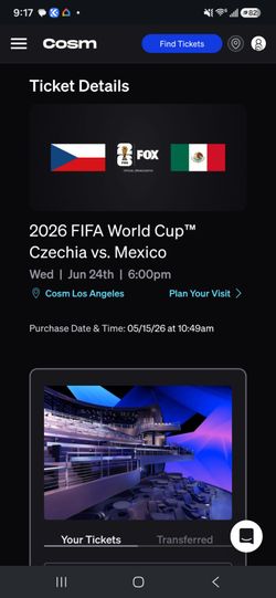 Cosm Los Angeles - Mexico vs Czechia
