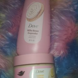 Dove Crumbl Body Wash & Dove Body Scrub