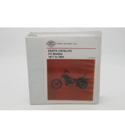 Complete your collection of Harley-Davidson memorabilia with this 1971-1984 Parts Catalog Manual Book. This book is a photo copy of the original and i
