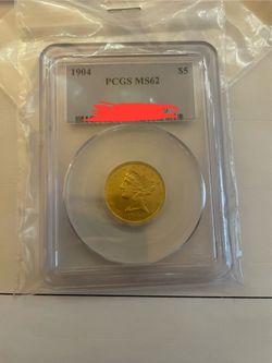 5$ Gold Liberty Head 1904 PCGS MS62