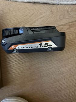 Ridgid 18 volt battery 1.5 ah