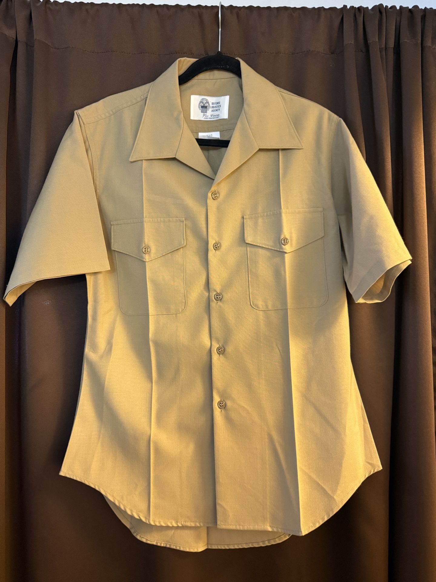 Defense Logistics Agency Men’s 16 Khaki US Marine Corps Shirt Uniform