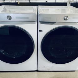 Samsung Front Load Washer Dryer Set w/Hoses + 30 Day Warranty (Delivery & Setup Available)
