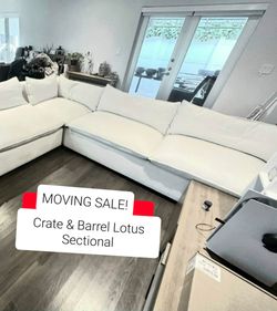 Crate & Barrel Lotus Sectional Couch