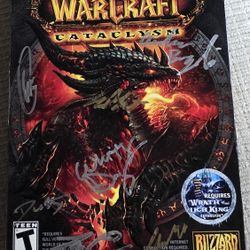 Signed World Of Warcraft Cataclysm Box 