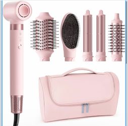 Hairdryer styler brush