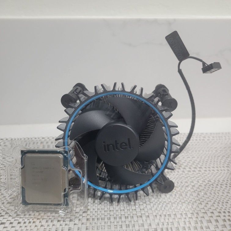 Intel i3-12100F CPU and Intel Stock Cooler