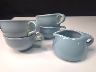 Vintage🗝 <Russel Wright> Ice Blue 5 piece set