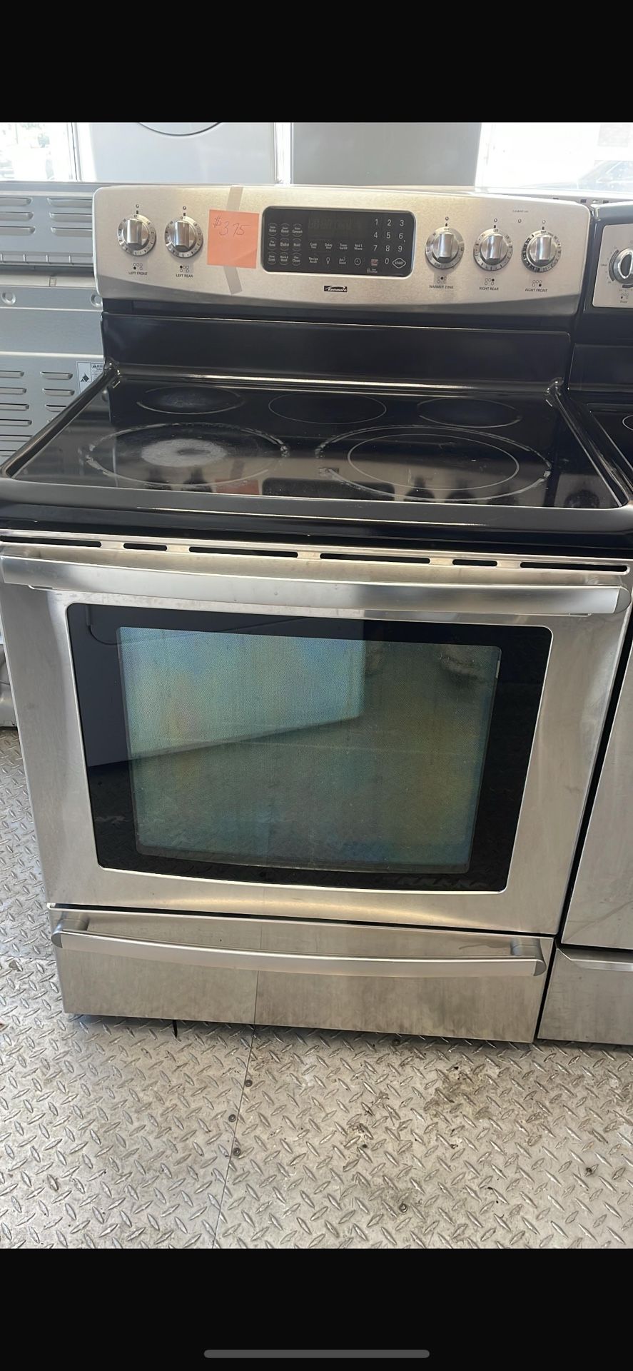 Kenmore 30” Black And Stainless Steel Electric Stove