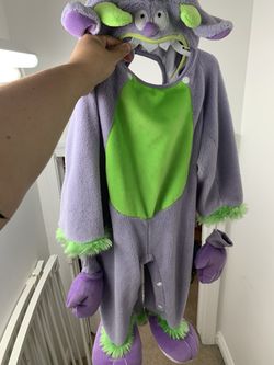 12-24mo Purple/green monster Halloween Costume