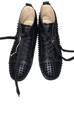 Christian Louboutin Louis Flat Calf Spikes Black Size EU 40