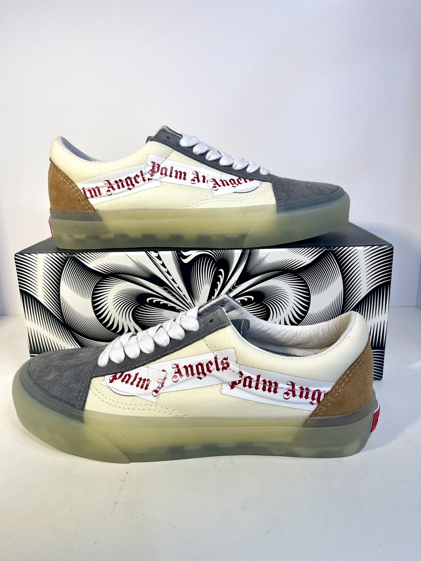 Palm Angels x Vans Old Skool VLT LX Pewter Sneaker Size 8 Mens