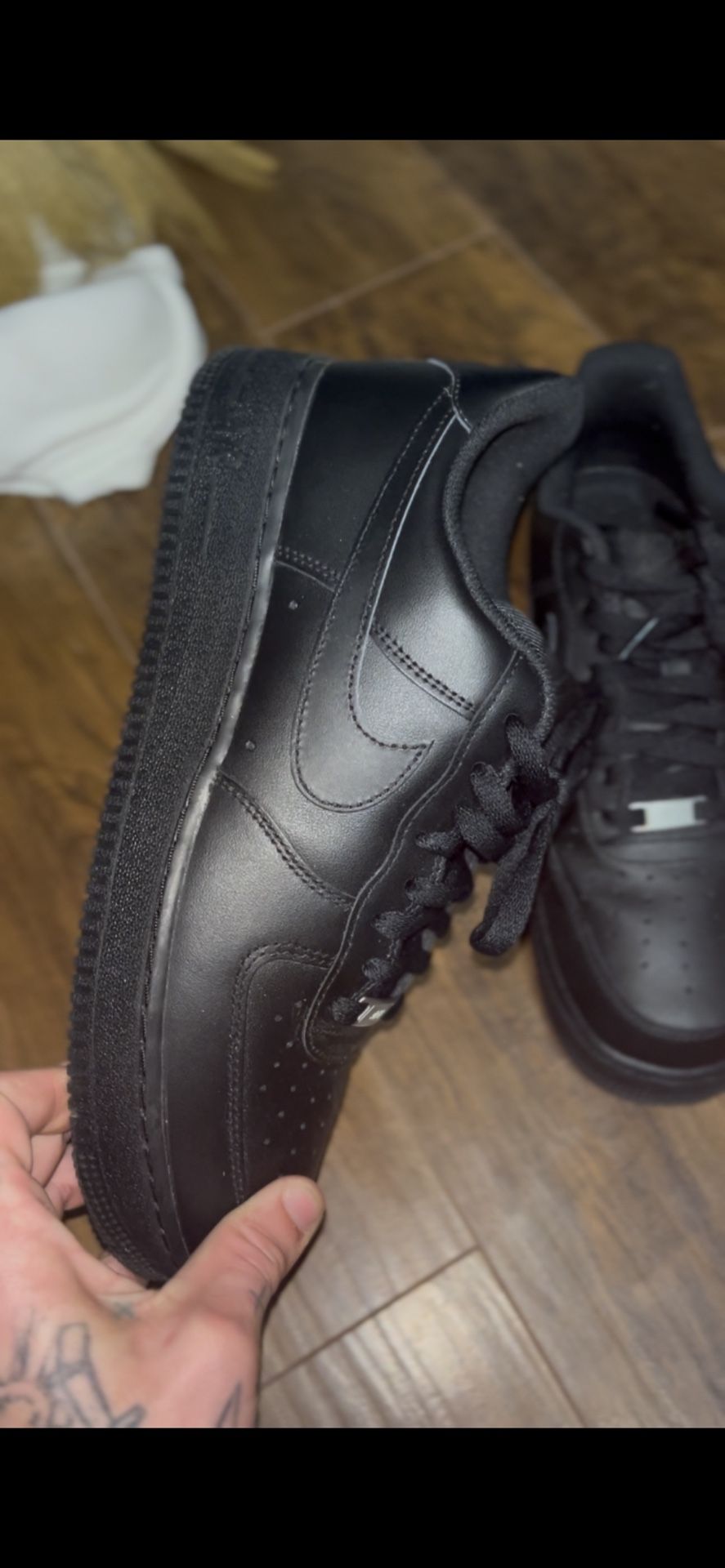 Black Air Force 1s (10.5)
