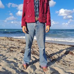 Vintage Pink Suede CHICOS JACKET