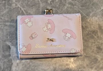 Hello Kitty  Melody Sanrio Coin Purse  Faux leather cartoon wallet Japan
