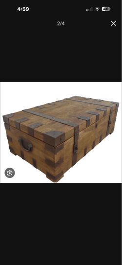 Restoration Hardware Heirloom Silver Chest Coffee Table Trunk