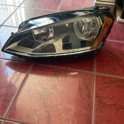 Left Driver Side Headlight - Volkswagen 2015 Golf And GTI