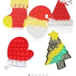 New !!! Pack Of 5 Christmas Fidet Poppers In Package. See Photos.   Cash/ Pickup Only 