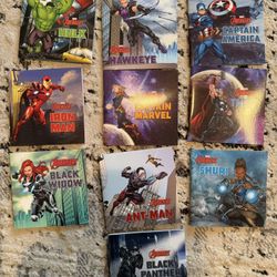 Superhero Marvel Books Set Of 10 4x4” New 