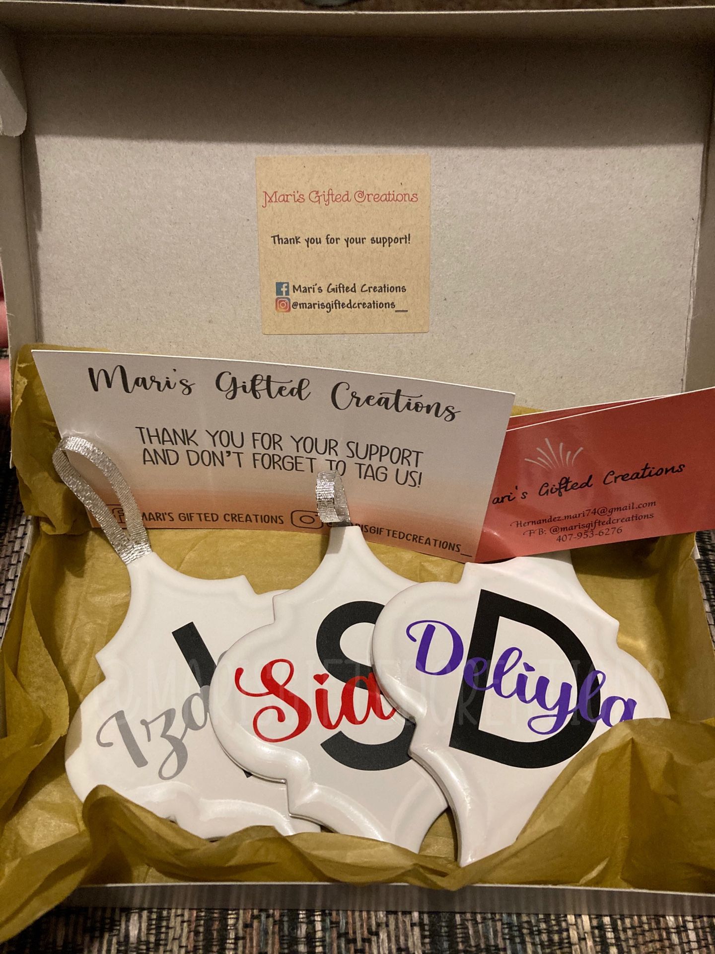 Custom Christmas Ornaments